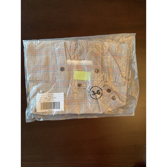 NWT! Janie And Jack Cotton Twill Plaid Baby Overalls. 0-3 Months - Picture 3 of 4